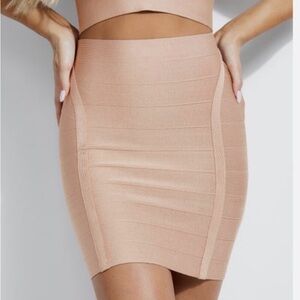 Guess Elegant Tan Bandage Skirt size XS